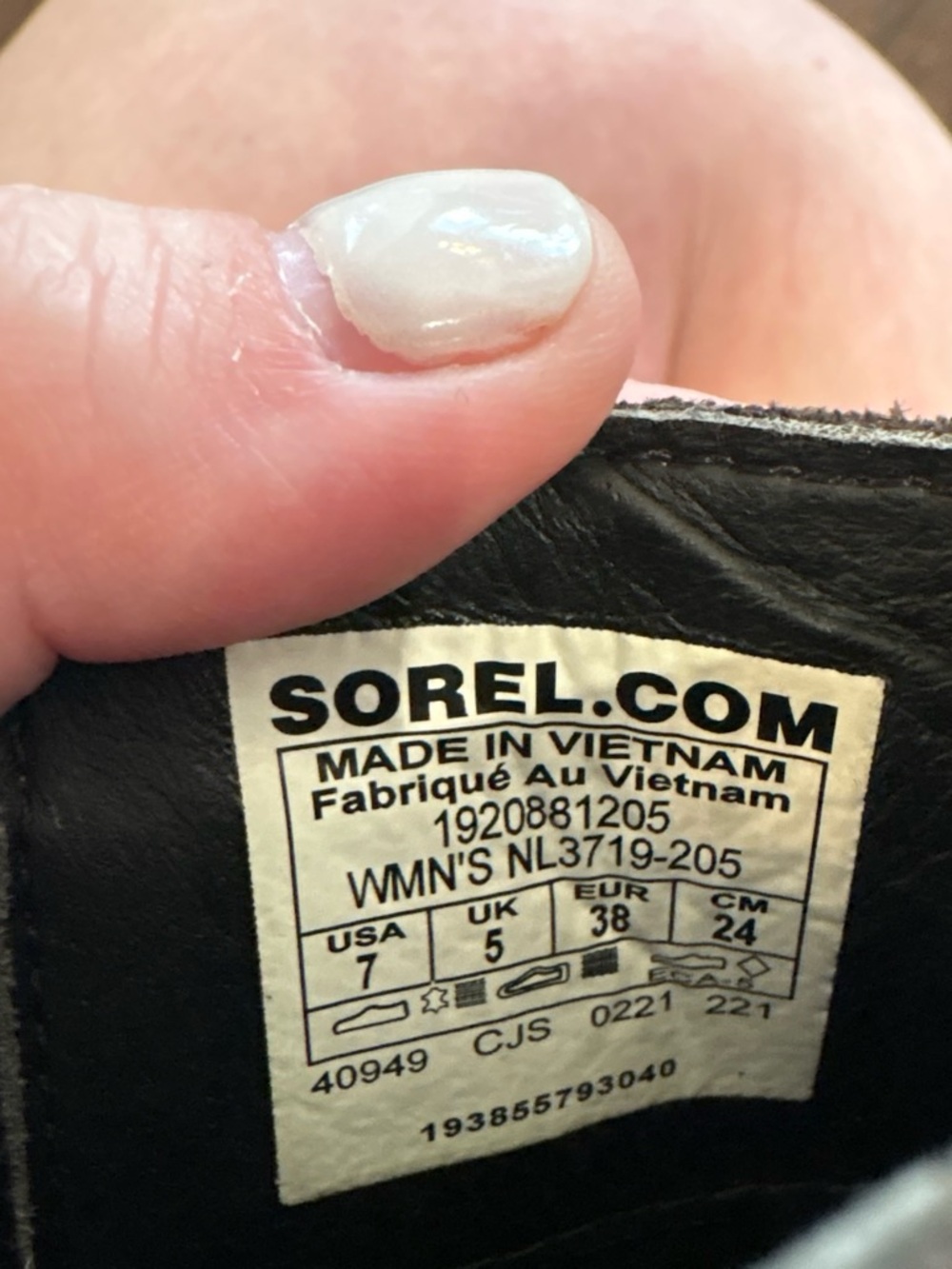 Sorel Women's Emelie Chelsea Boots Waterproof Blackened Brown Leather size 7 - Picture 7 of 7